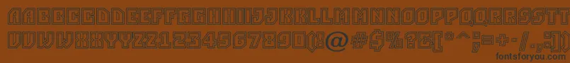 ASimpler2otl Font – Black Fonts on Brown Background