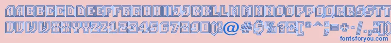 Więcej informacji o czcionce ASimpler2otl Czcionka ASimpler2otl – niebieskie czcionki na różowym tle