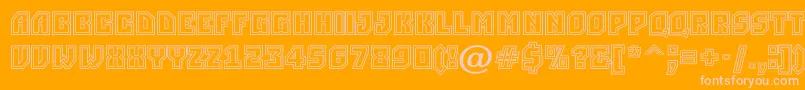 ASimpler2otl Font – Pink Fonts on Orange Background
