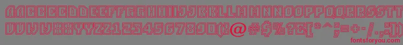 ASimpler2otl Font – Red Fonts on Gray Background