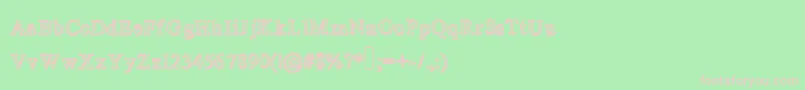 Closetoto Font – Pink Fonts on Green Background