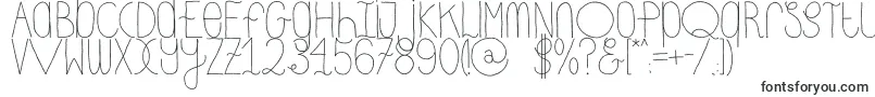DhdskinnyRegular-Schriftart – Schriften für Instagram