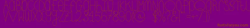 Más sobre la fuente DhdskinnyRegular fuente DhdskinnyRegular – Fuentes Marrones Sobre Fondo Morado