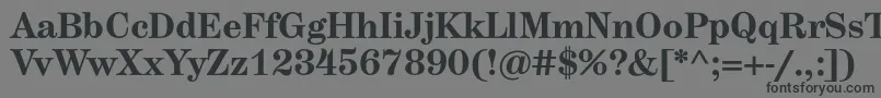 HerculestextBold Font – Black Fonts on Gray Background