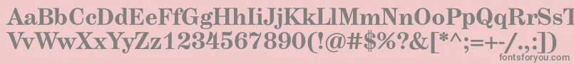 HerculestextBold Font – Gray Fonts on Pink Background