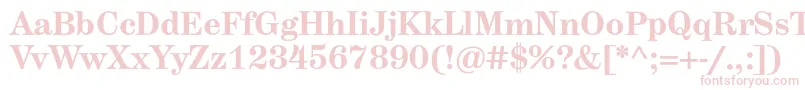 HerculestextBold Font – Pink Fonts on White Background