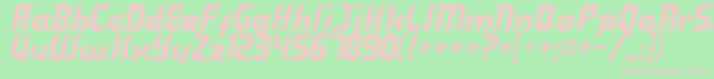 Kill Font – Pink Fonts on Green Background