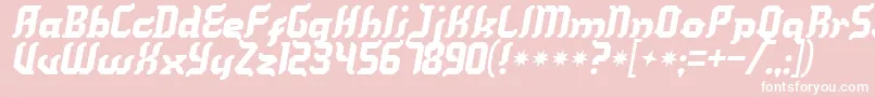 Kill Font – White Fonts on Pink Background