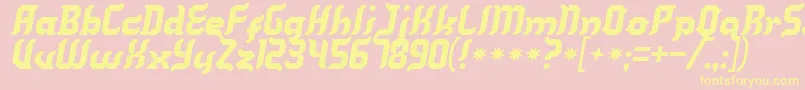 Kill Font – Yellow Fonts on Pink Background