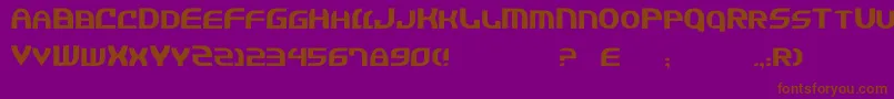 Jann2 Font – Brown Fonts on Purple Background