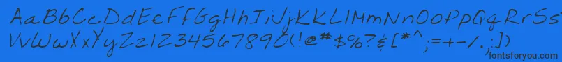 fuente Lehn203 – Fuentes Negras Sobre Fondo Azul