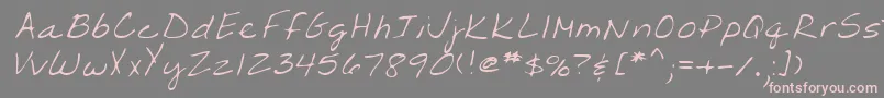 Lehn203-Schriftart – Rosa Schriften auf grauem Hintergrund