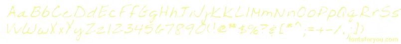 Шрифт Lehn203 – жёлтые шрифты