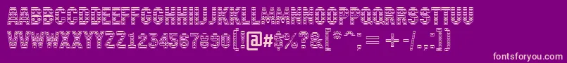 fuente AMachinanovastdc – Fuentes Rosadas Sobre Fondo Morado