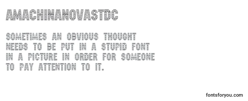 Review of the AMachinanovastdc Font