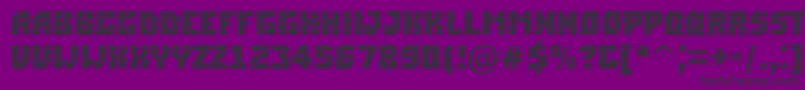 フォントASimplercrk – 紫の背景に黒い文字