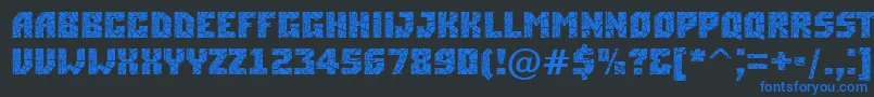 More about ASimplercrk Font ASimplercrk Font – Blue Fonts on Black Background