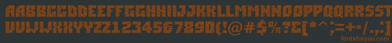 ASimplercrk Font – Brown Fonts on Black Background