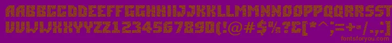Weitere Informationen zur ASimplercrk-Schriftart ASimplercrk-Schriftart – Braune Schriften auf violettem Hintergrund