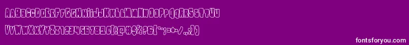 Nobodyhomeout Font – White Fonts on Purple Background