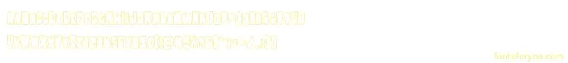 Nobodyhomeout Font – Yellow Fonts on White Background