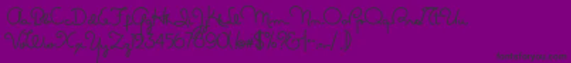 Masanascript1propia Font – Black Fonts on Purple Background