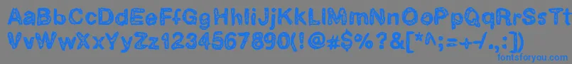 Catarataone Font – Blue Fonts on Gray Background