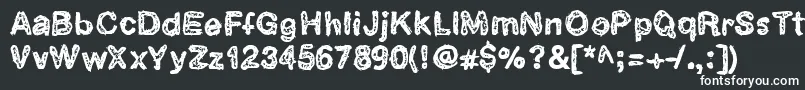 Catarataone Font – White Fonts on Black Background