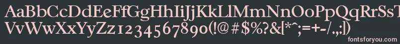 CasablancaserialRegular Font – Pink Fonts on Black Background