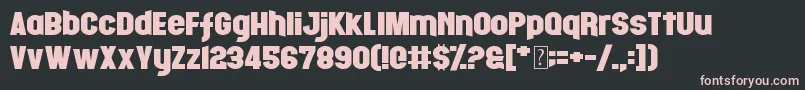 FightNight Font – Pink Fonts on Black Background