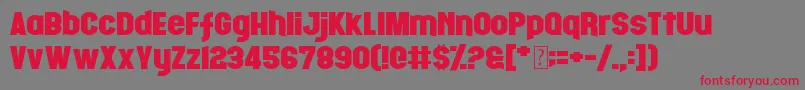 FightNight Font – Red Fonts on Gray Background