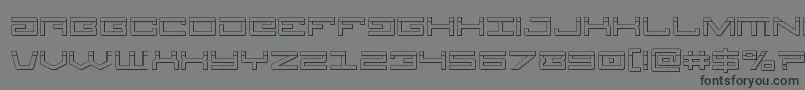 Шрифт Legionbullet – чёрные шрифты на сером фоне