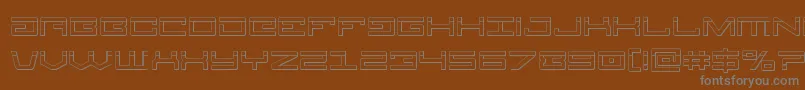 Legionbullet Font – Gray Fonts on Brown Background