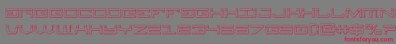 Legionbullet Font – Red Fonts on Gray Background