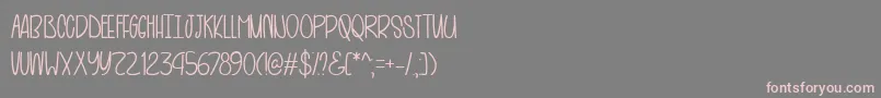 HotAndBlackTeaTtf Font – Pink Fonts on Gray Background