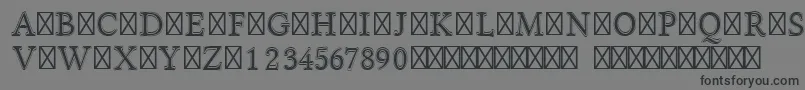 フォントLinlibertineI – 黒い文字の灰色の背景
