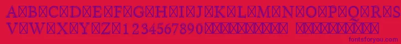 LinlibertineI Font – Purple Fonts on Red Background