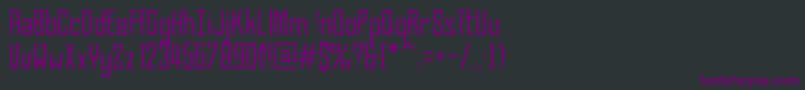 BahnProLight Font – Purple Fonts on Black Background