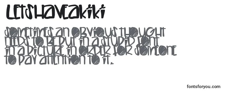 Letshaveakiki Font