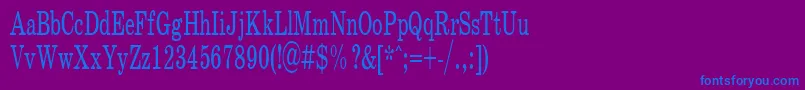 SchoolPlain.001.00160n Font – Blue Fonts on Purple Background