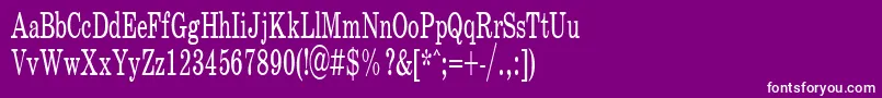 SchoolPlain.001.00160n Font – White Fonts on Purple Background