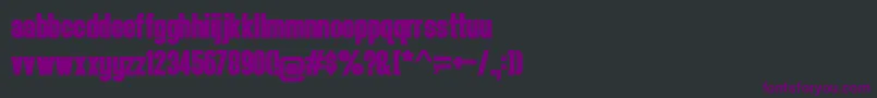 Headthinker1.001 Font – Purple Fonts on Black Background