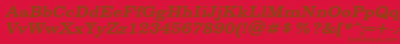 SpslclarendoncBolditalic Font – Brown Fonts on Red Background