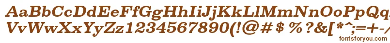 SpslclarendoncBolditalic Font – Brown Fonts on White Background