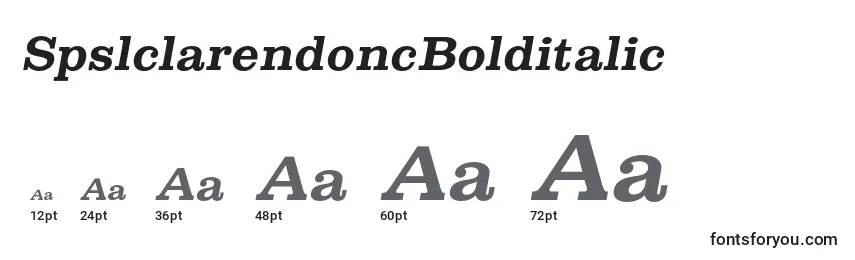 SpslclarendoncBolditalic Font Sizes