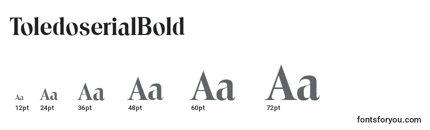 ToledoserialBold Font Sizes