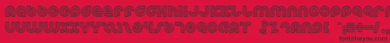 Dreamlan Font – Black Fonts on Red Background