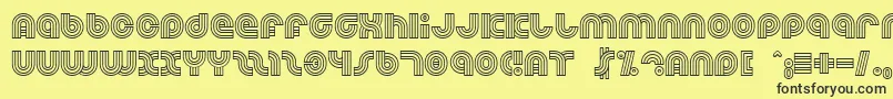Dreamlan Font – Black Fonts on Yellow Background