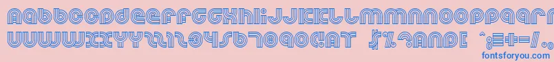 Dreamlan Font – Blue Fonts on Pink Background