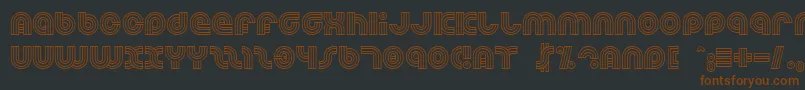Dreamlan Font – Brown Fonts on Black Background